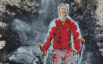 Mark Krause - Don Karl-Achill 2010 Öl-Acryl auf Leinwand 175 x 150 cm